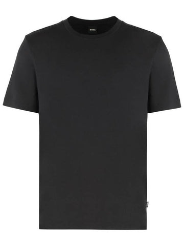 Boss Cotton Blend Crew-Neck T-Shirt - HUGO BOSS - BALAAN 1