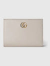 GG Marmont Leather Half Wallet Light Grey - GUCCI - BALAAN 2