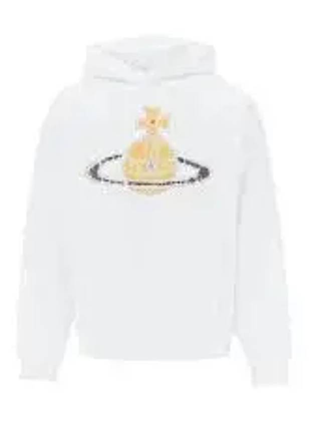 Embroidered Logo Cotton Hoodie White - VIVIENNE WESTWOOD - BALAAN 2