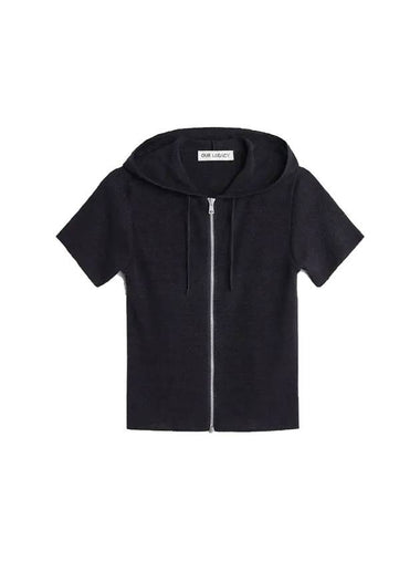 Slim Zip-Up Linen Cardigan Black - OUR LEGACY - BALAAN 1