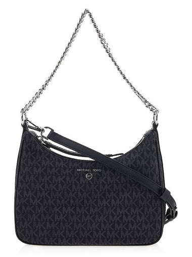 Jet Set Charm Logo Monogram Print Shoulder Bag Black - MICHAEL KORS - BALAAN 1