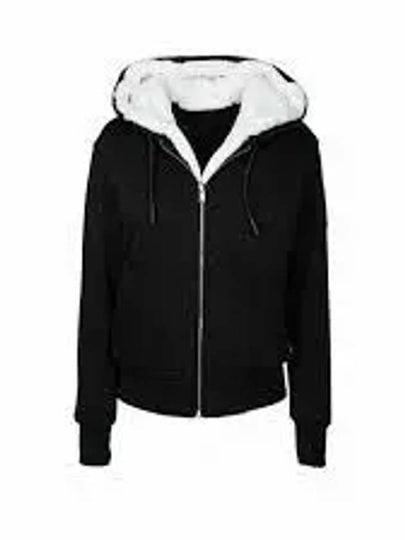 Classic Bunny 3 White Lining Zip Up Hoodie Black - MOOSE KNUCKLES - BALAAN 2