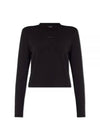 Le Gros Grain Manches Long Sleeve T-Shirt Black - JACQUEMUS - BALAAN 2