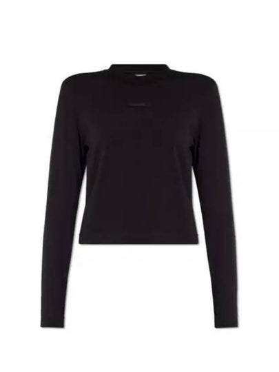 Le Gros Grain Manches Long Sleeve T-Shirt Black - JACQUEMUS - BALAAN 2