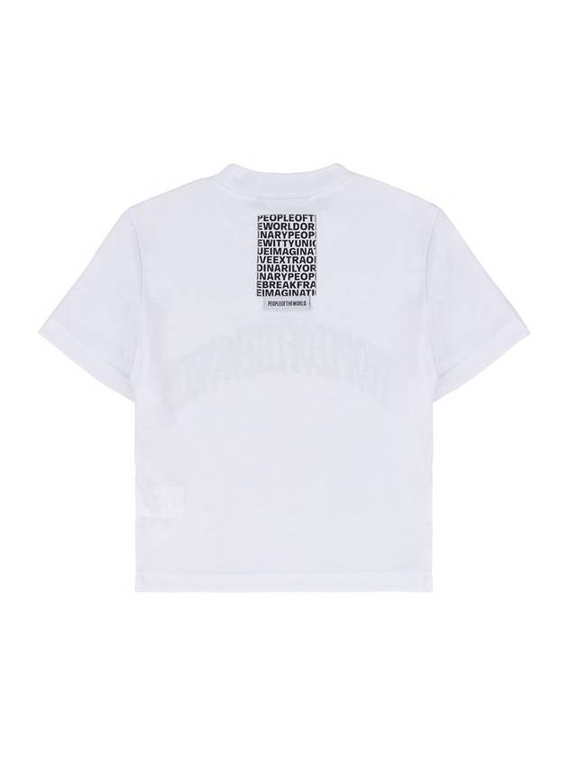 Cropped Arch Logo T Shirt WH - PEOPLE OF THE WORLD - BALAAN 2