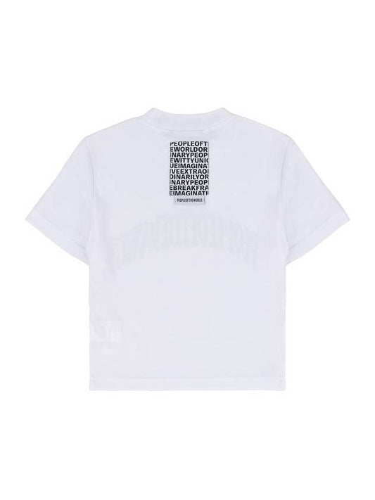 Cropped Arch Logo T Shirt WH - PEOPLE OF THE WORLD - BALAAN 2