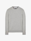 Compass Patch Crew Neck Sweatshirt Grey Melange - STONE ISLAND - BALAAN 2