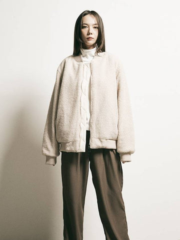 Dumble reversible blouson jacket beige - FFEFF STUDIO - BALAAN 1