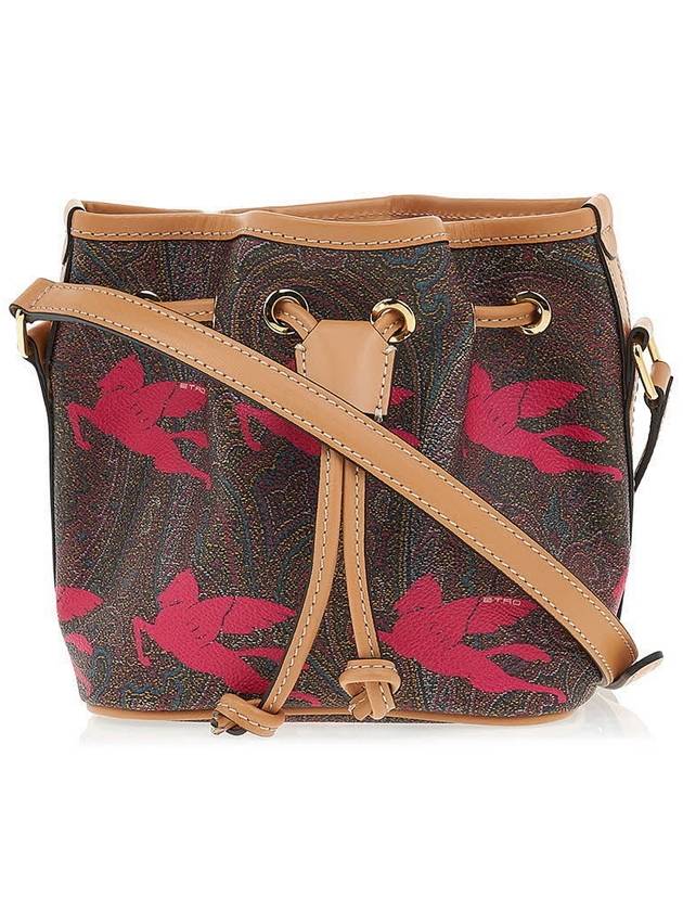 Stampa Pegasus Bucket Bag Red Brown - ETRO - BALAAN 2