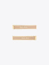 Engraved Logo Hair Pin Set Orchid Pink - MIU MIU - BALAAN 2