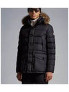 Cluny Long Down Jacket Black - MONCLER - BALAAN 4