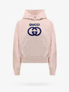 Cotton Frontal GG Interlocking Hoodie Light Pink - GUCCI - BALAAN 1