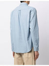 Foxhead Embroidered Classic Long Sleeve Shirt Washed Indigo - MAISON KITSUNE - BALAAN 4