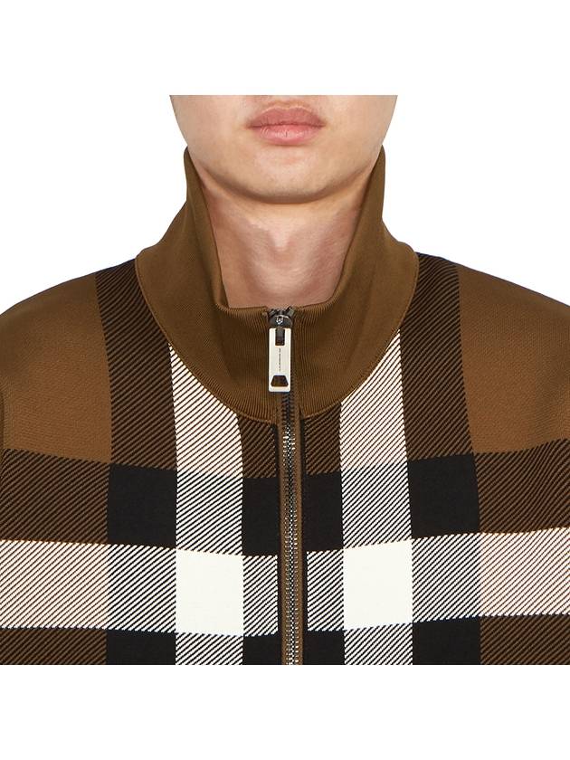 Check Bomber Jacket Brown - BURBERRY - BALAAN 8