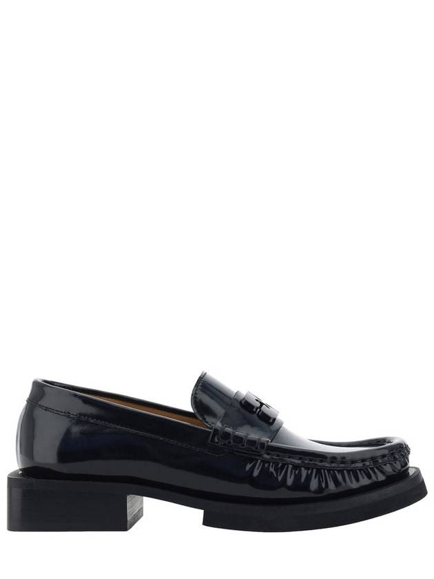 Butterfly Logo Moccasin Loafers Black - GANNI - BALAAN 2