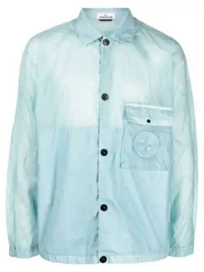 Lamy Button Pocket Long Sleeve Shirt Light Blue - STONE ISLAND - BALAAN 2