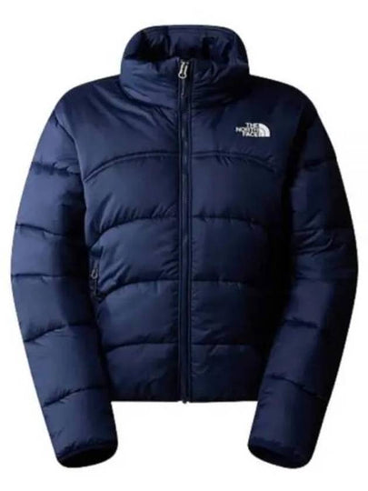 Women's Logo Print Side Zip Pockets Padding Navy - THE NORTH FACE - BALAAN 2