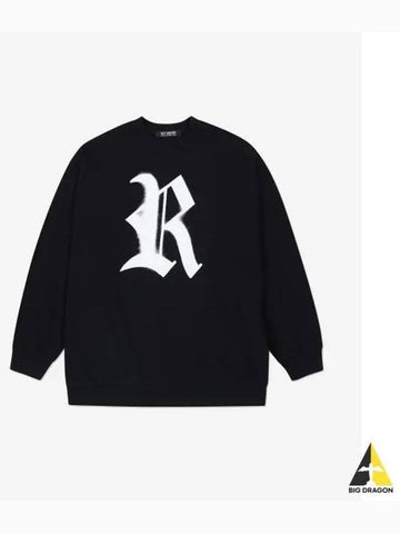 Logo Print Sweatshirt Black 231M167190040099 - RAF SIMONS - BALAAN 1