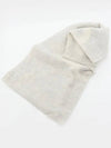 Jacquard Logo Two Tone Wool Muffler White Light Grey - ACNE STUDIOS - BALAAN 4