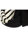 Striped Cashmere Muffler Black - THOM BROWNE - BALAAN 5