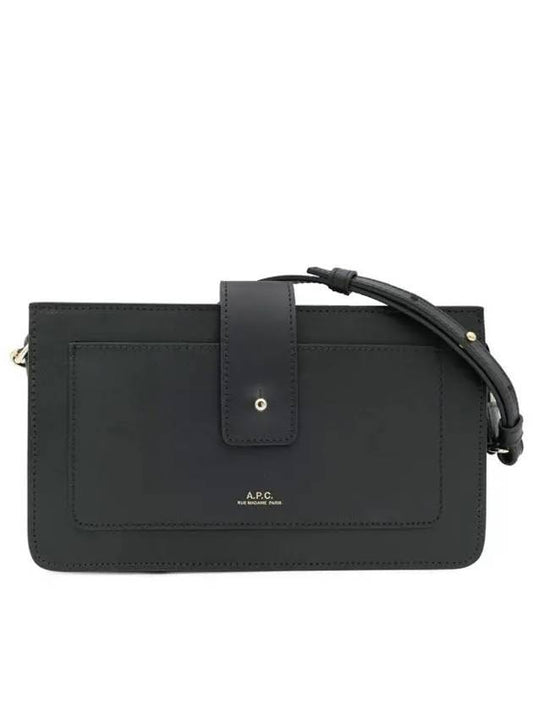 Alvine Clutch Cross Bag Black - A.P.C. - BALAAN.