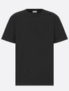 CD Icon Relaxed Fit Organic Cotton Short Sleeve T-Shirt Black - DIOR - BALAAN 2