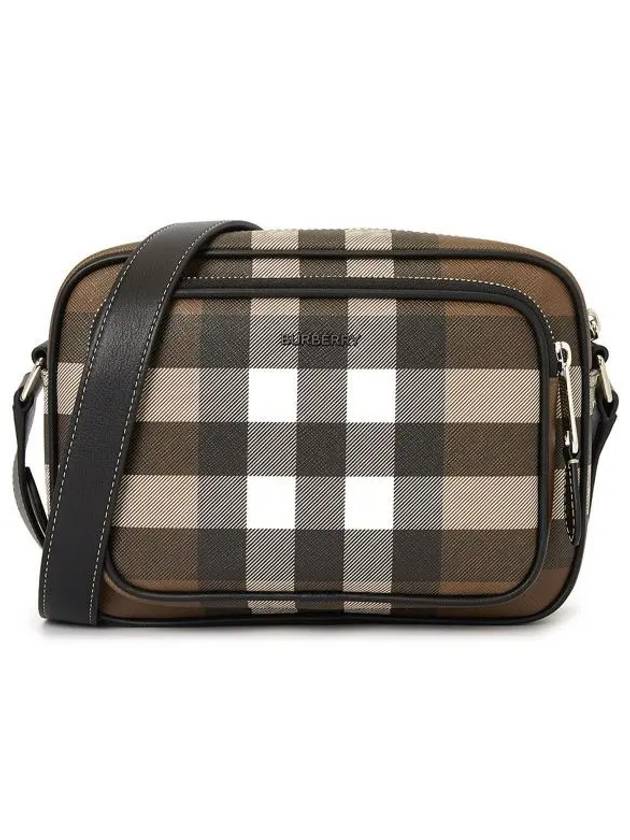 Men's Check Logo Messenger Cross Bag Brown - BURBERRY - BALAAN 2