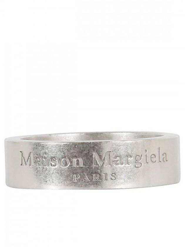 Logo Medium Ring Matte Silver - MAISON MARGIELA - BALAAN 4