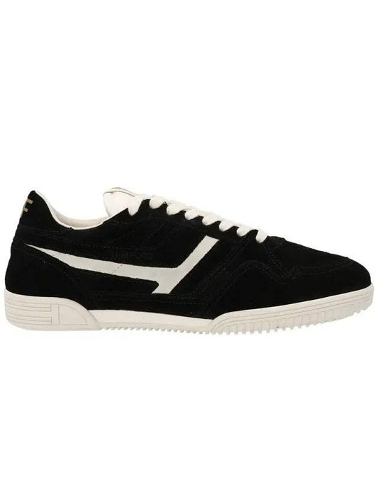 Jackson Suede Low Top Sneakers Black - TOM FORD - BALAAN.