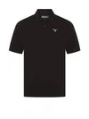 Men's Embroidered Logo Sports Polo Shirt Black - BARBOUR - BALAAN 2