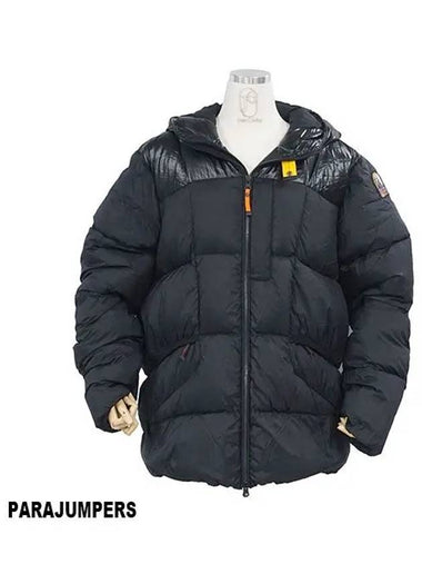 Men s Sento Hooded Down Padded Jacket Black 24WMPMPUMU020541 - PARAJUMPERS - BALAAN 1