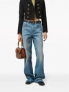 Cotton Straight Jeans Blue - GUCCI - BALAAN 4