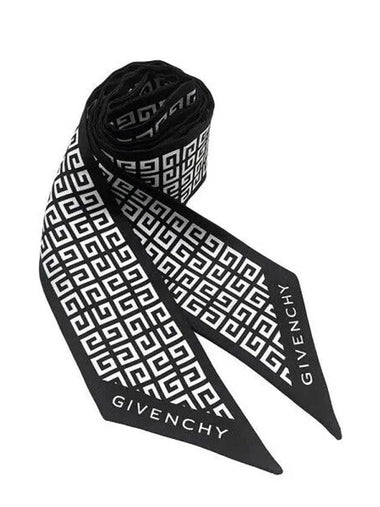 4G Silk Scarf Black GW5120 SS185 1 1157348 - GIVENCHY - BALAAN 1