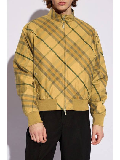 Check Bomber Jacket Yellow - BURBERRY - BALAAN 2