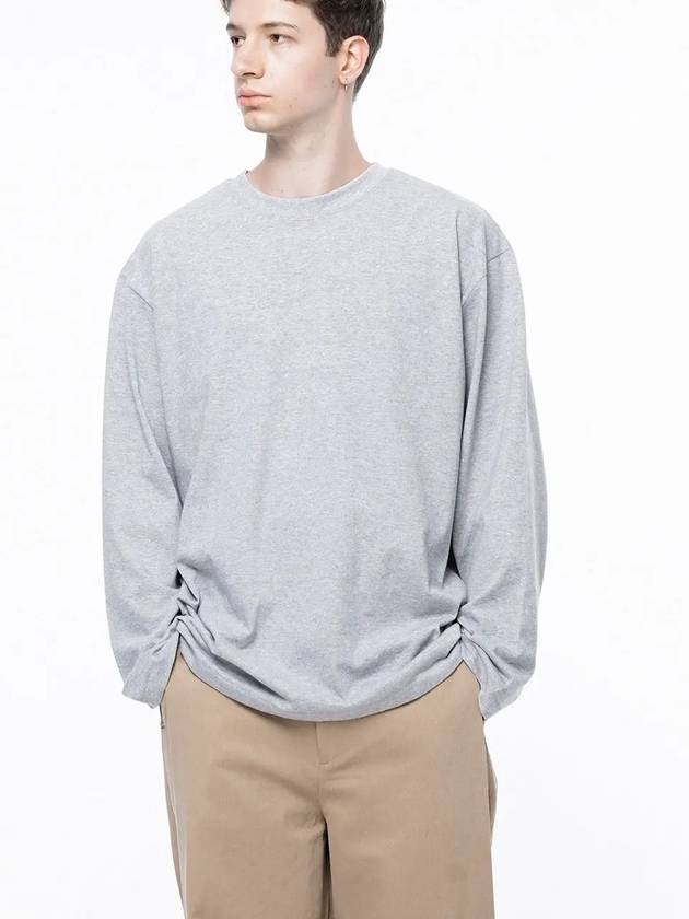 Men s M243TP01GR Clean Slit Long Sleeve T Shirt Gray - CHANCE'S NOI - BALAAN 4