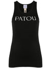 Women's Logo Print Sleeveless Black - PATOU - BALAAN 1