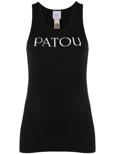 Women's Logo Print Sleeveless Black - PATOU - BALAAN 1