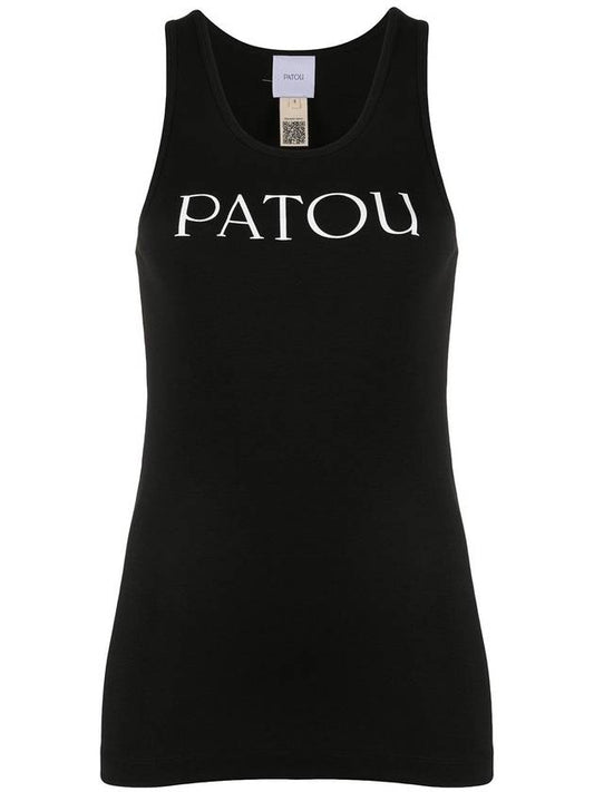 Women's Logo Print Sleeveless Black - PATOU - BALAAN 1