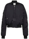 Bessime Embroidered Logo Bomber Jacket Faded Black - ISABEL MARANT - BALAAN 2