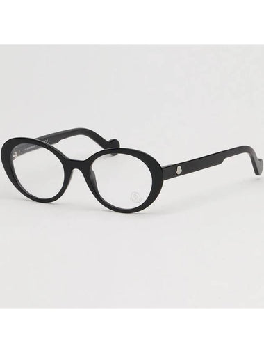 Glasses frame ML5050 001 round black horn - MONCLER - BALAAN 1