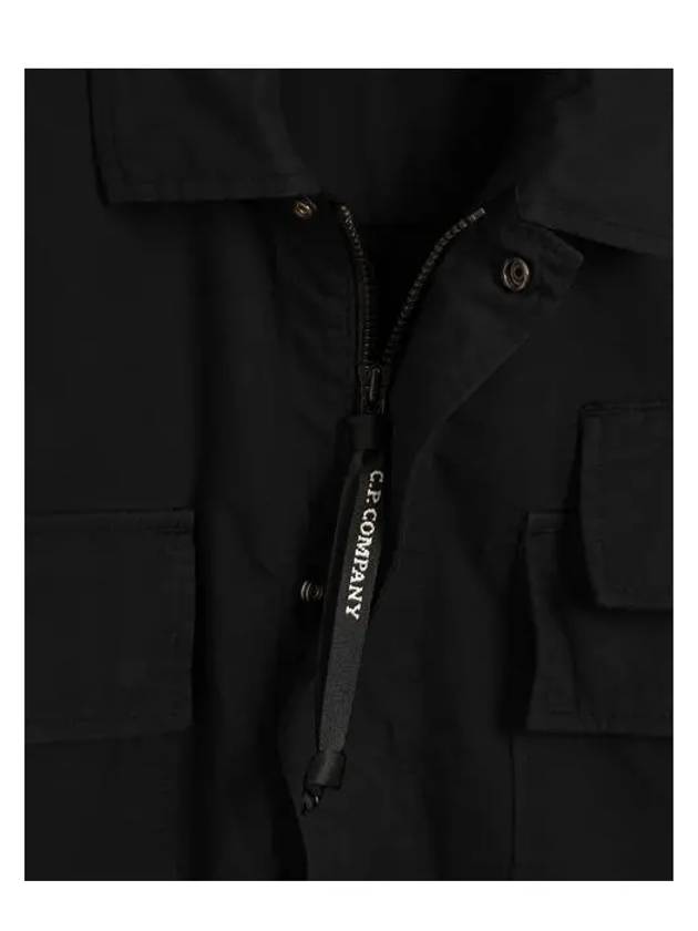 Gabardine Long Sleeve Shirt Black - CP COMPANY - BALAAN 5