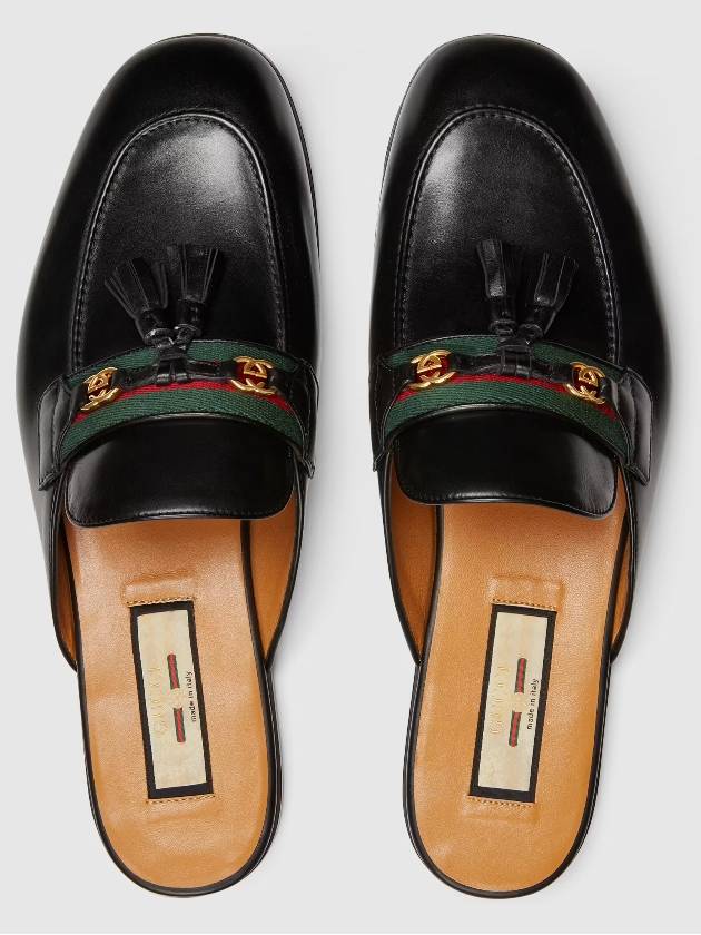 Men's Web Web Slippers Slippers 655580 1W610 1066 - GUCCI - BALAAN 5