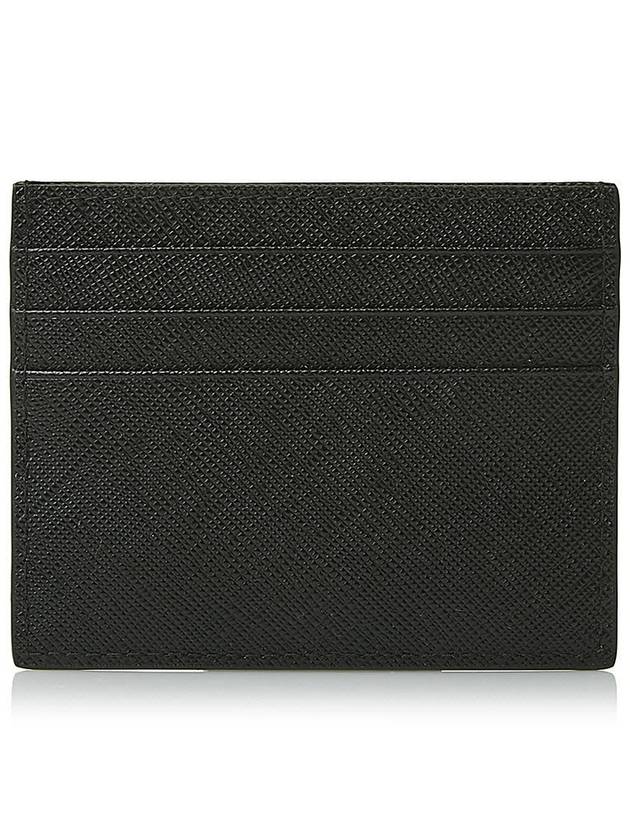 Metal Logo Saffiano Card Wallet Black - PRADA - BALAAN 4