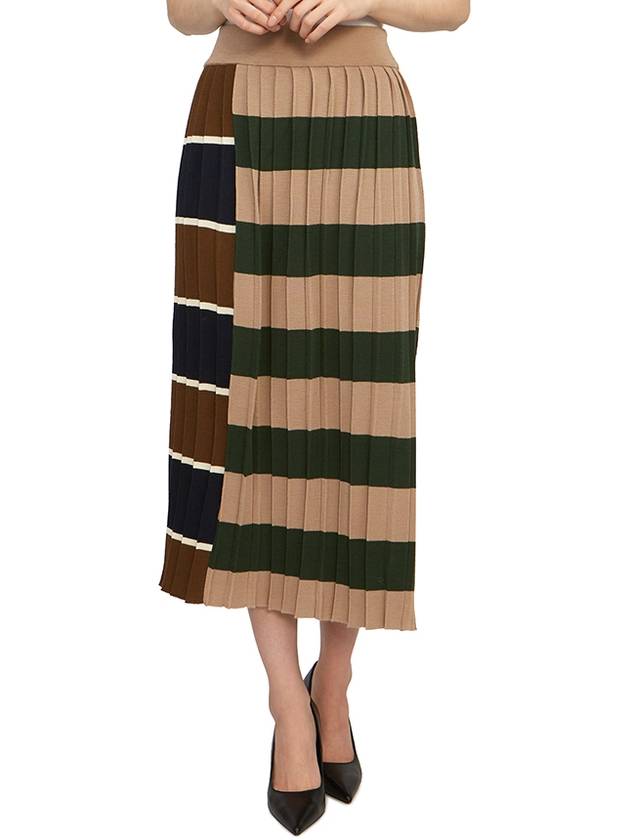 Gabriel Long Pleated Skirt Beige - MAX MARA - BALAAN 6