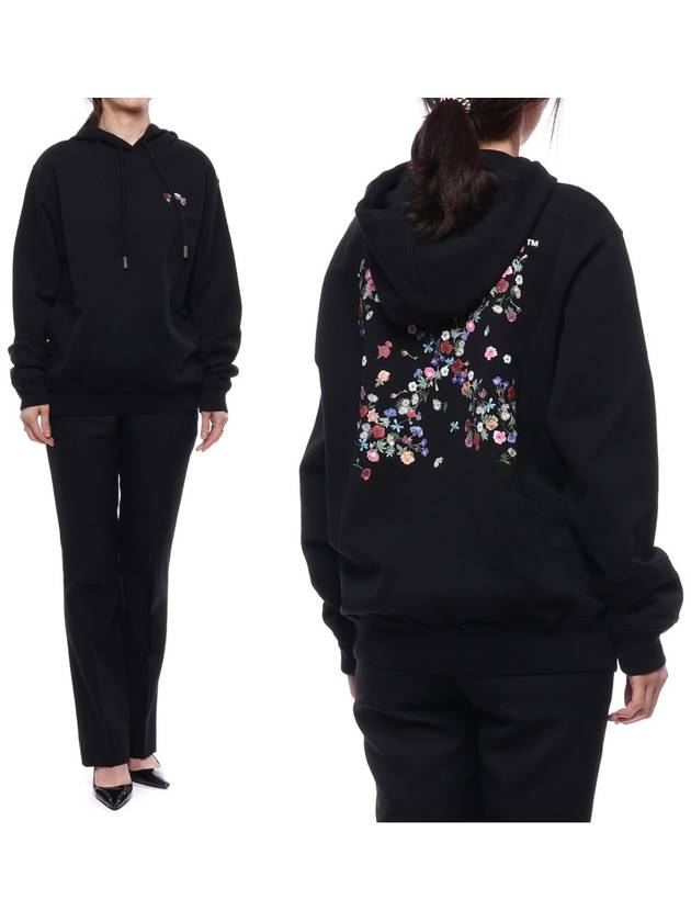 arrow flower hooded top black - OFF WHITE - BALAAN 2