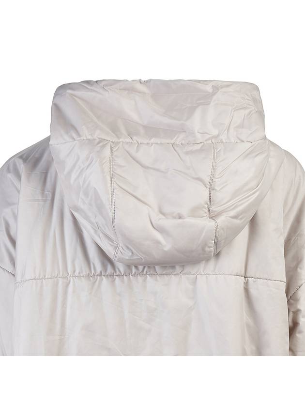 Women's GreenT Technical Canvas Zipper Hooded Jacket White - MAX MARA - BALAAN 7