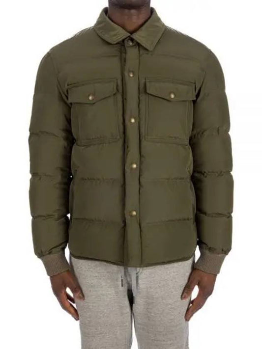 Men's Shirt Padded Jacket Green - TOM FORD - BALAAN 2