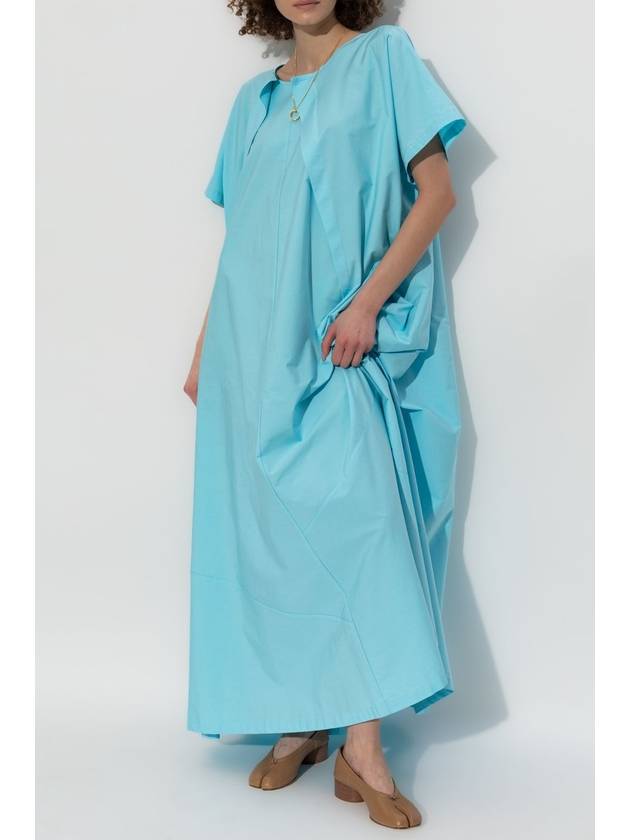 MM6 Maison Margiela Loose-fitting Dress With Pockets, Women's, Blue - MAISON MARGIELA - BALAAN 2