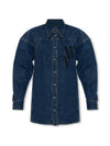 Spray Football Denim Long Sleeve Shirt Blue - VIVIENNE WESTWOOD - BALAAN 2