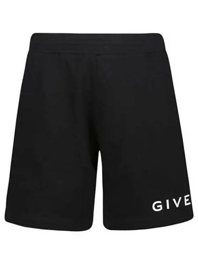 Logo Print Pocket Shorts Black - GIVENCHY - BALAAN 2